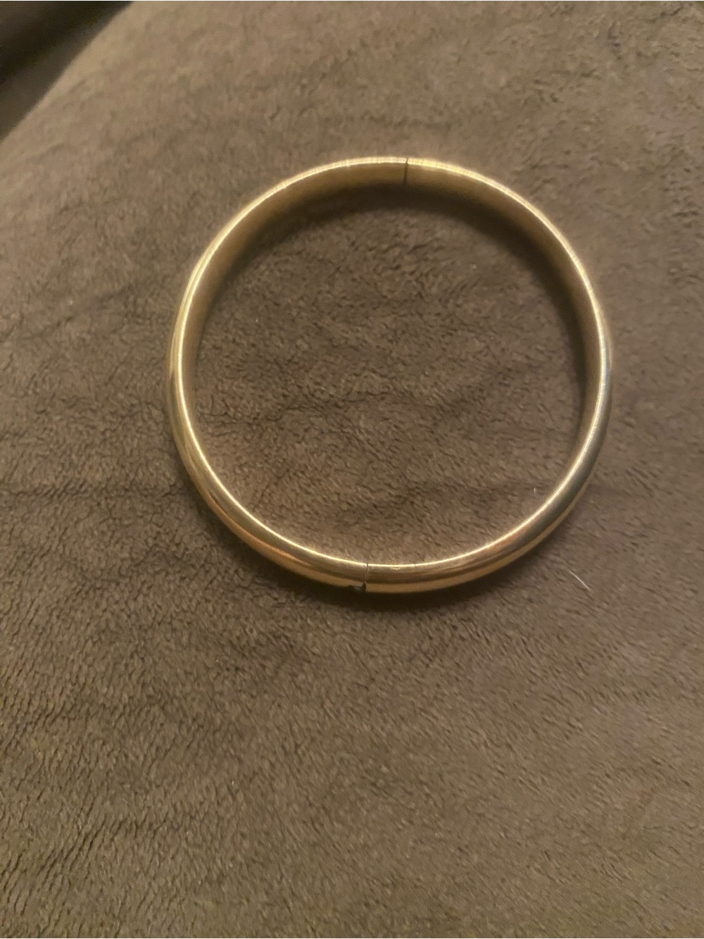 Classic Gold Tone Hinged Bangle Bracelet - Women's Jewelry